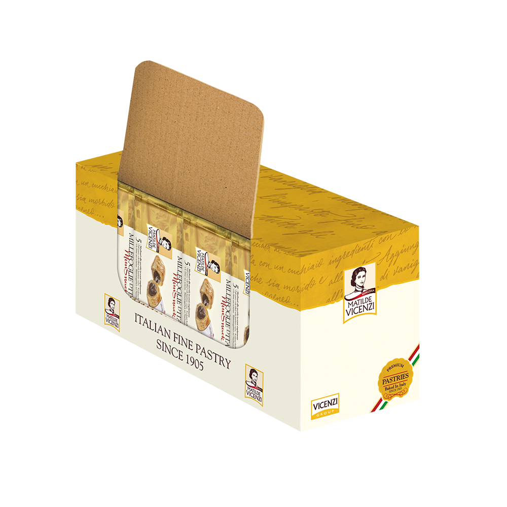 Millefoglie Minisnack Hazelnut 16 flow-packs